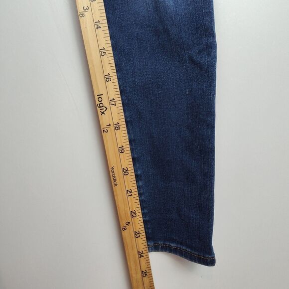 American Eagle Curvy Super Hi-Rise Jegging Women's Size 0 X-Short Blue Stretch - Picture 5 of 11